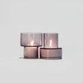 Conjunto de 2 Castiçais em vidro GLOW TOGETHER em Violeta Noite