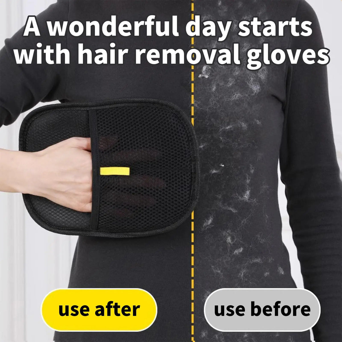 Electrostatic Pet Hair Remover Glove Grooming Cleaning Mitt