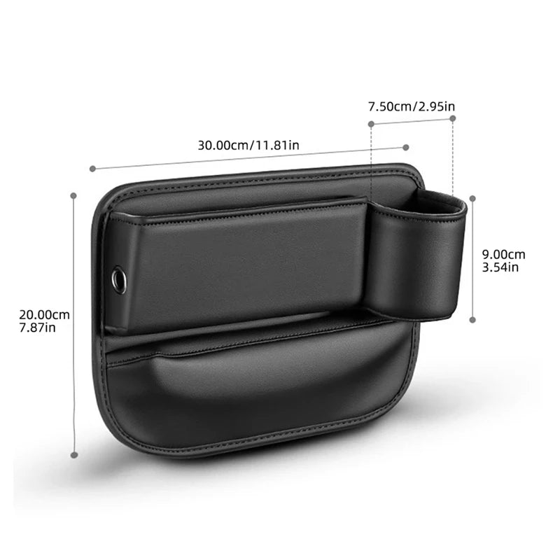Car Seat Gap Organizer Storage Box Universal Pocket Phone Holder 30x20cm