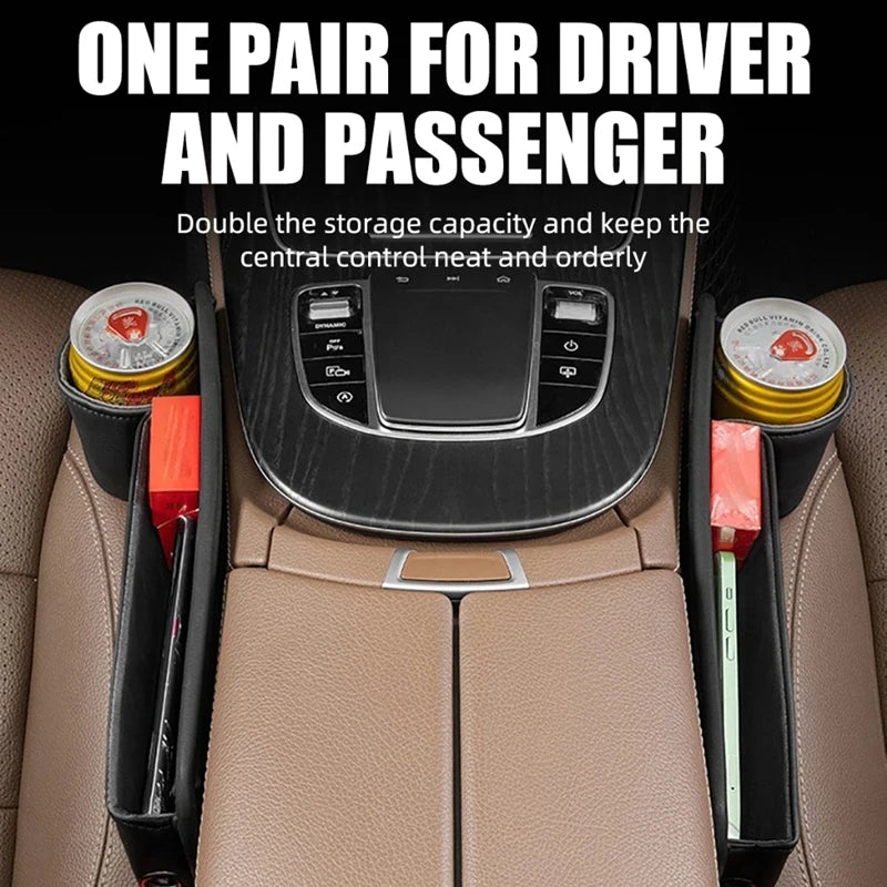 Car Seat Gap Organizer Storage Box Universal Pocket Phone Holder 30x20cm