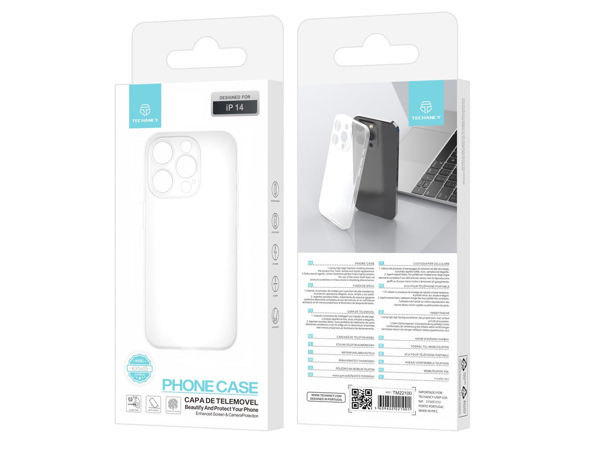 Techancy Capa Para Telemóvel Ultrafina Cor Transparente