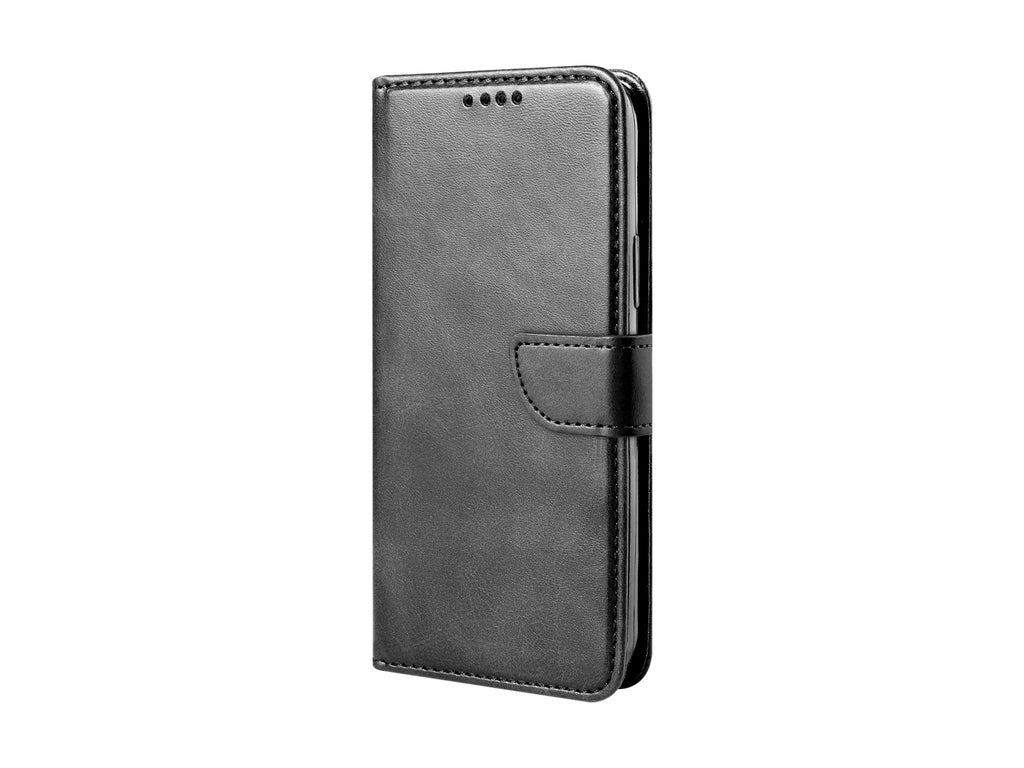 Capa flip em couro para telemóvel com 3 ranhuras para cartões