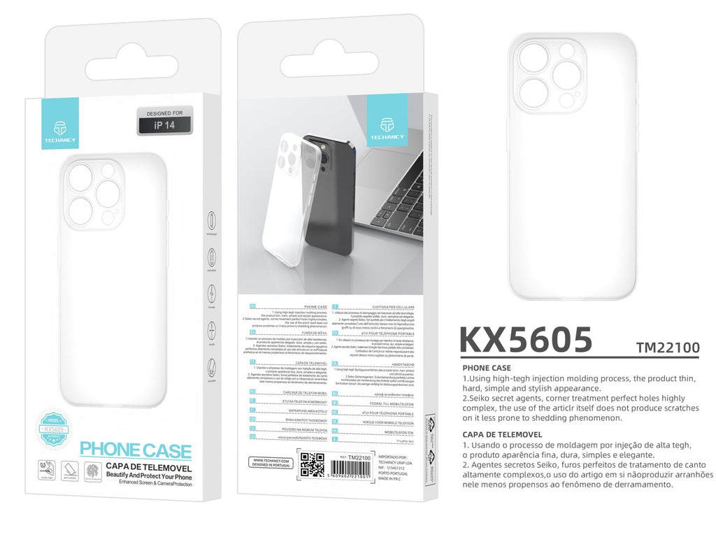 Techancy Capa Para Telemóvel Ultrafina Cor Transparente