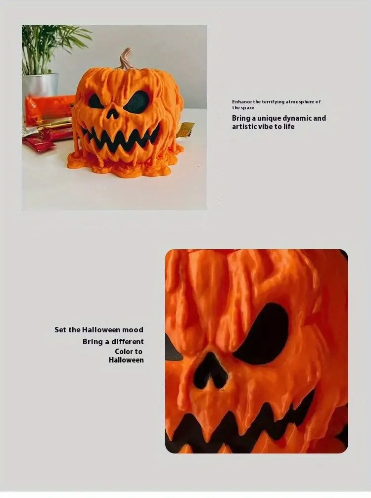 Halloween Pumpkin Candy Bowl Resin Decor