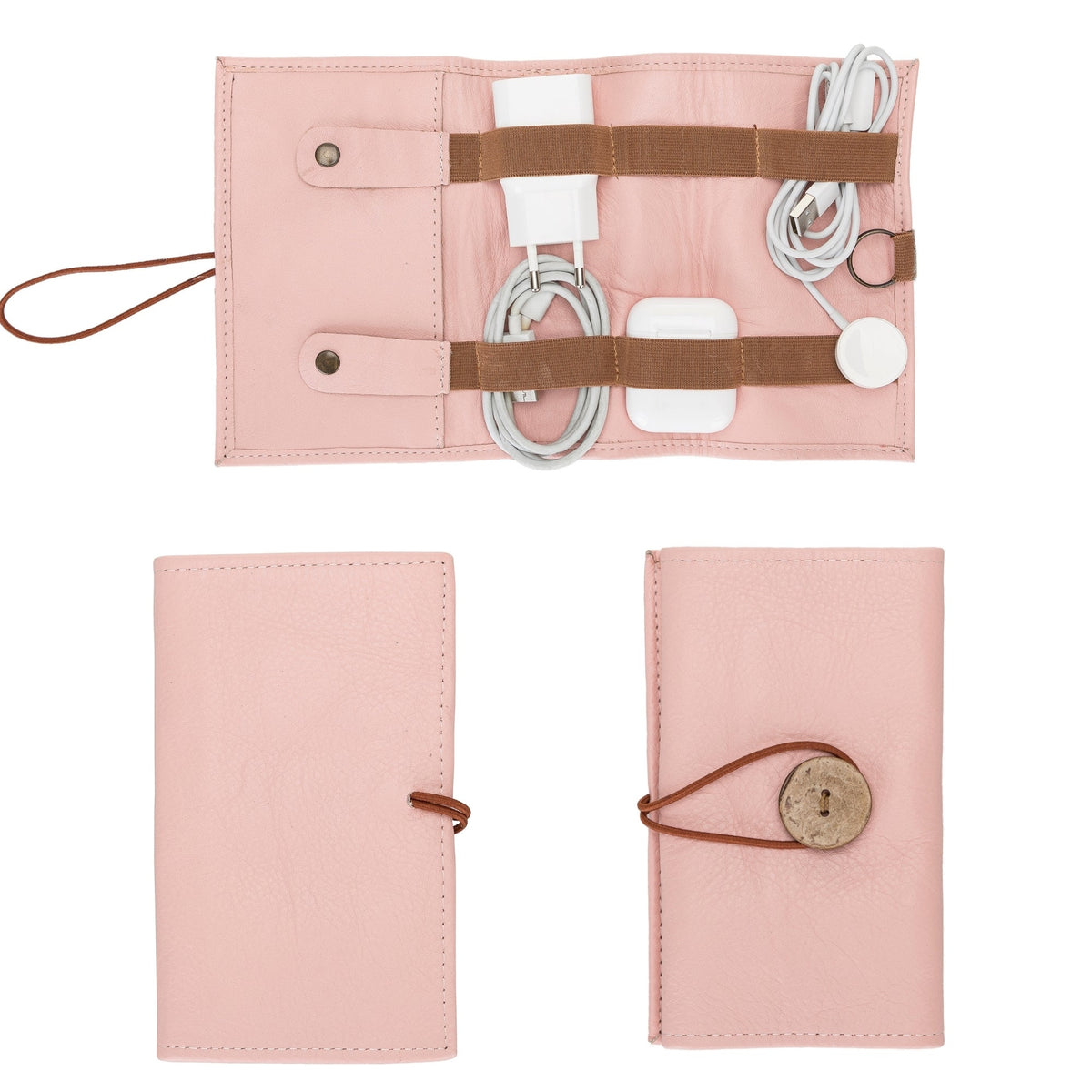 Salida Travel Pouch and Premium Leather Cable Organizer